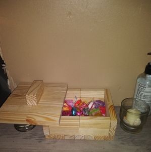 Wooden block Storage/ candy/ accessories box with lid